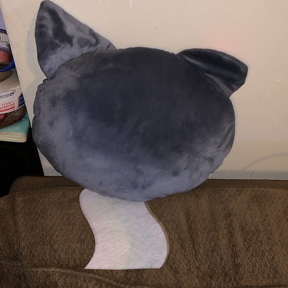 Rainbow Kitty Throw Plush Pillow Kids Cat snapchat filter - Picture 4 of 10